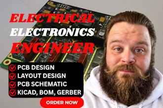 do pcb design, circuit schematic and pcb layout for a production ready board