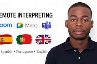 do live remote interpreting in spanish, portuguese or czech