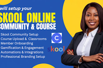 setup skool community skool online course skool course upload course curriculum
