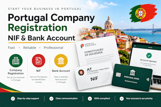 do portugal company registration, nif, and open bank account