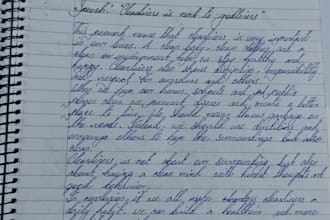 write beautiful cursive handwritten letters or notes