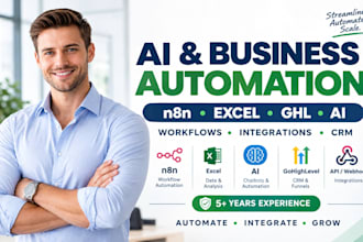 do excel automation ghl ai automation whatsapp automation n8n automation expert