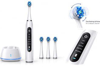 design oscillating rotating toothbrushes, standard cleaning head, mcu, bluetooth