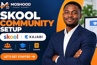 set up your skool community and kajabi course