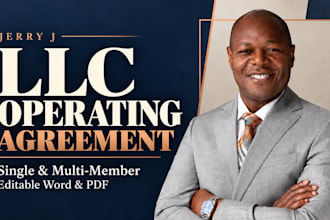 prepare an llc operating agreement for single or multi member businesses