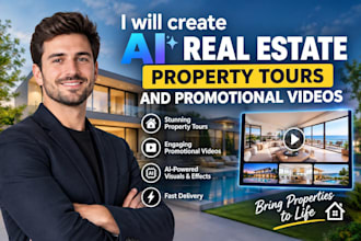 create ai real estate property tours and promotional videos