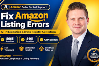 fix amazon listing error code 5665 5461 gtin exemption brand registry