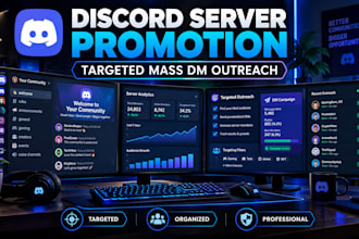 promote your discord server with targeted mass dm outreach