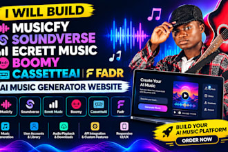 build musicfy soundverse ecrett music boomy cassetteai fadr ai music website
