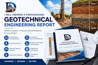 prepare a professional geotechnical engineering report