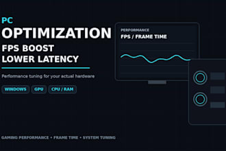 troubleshoot your gaming PC and fix fps, stuttering and performance