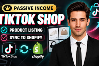 setup passive income tiktok shop tiktok shop product listing tiktok shop manager