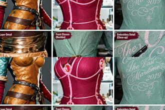 sew custom cosplay costumes, cosplay outfits, and create sewing patterns