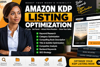 optimize your KDP book title, description, keywords and listings, KDP SEO