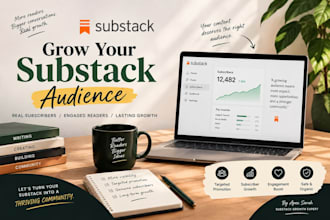 grow your substack subscribers with organic promotion and newsletter marketing