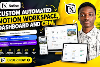 build a custom automated notion workspace, dashboard, and business crm for you