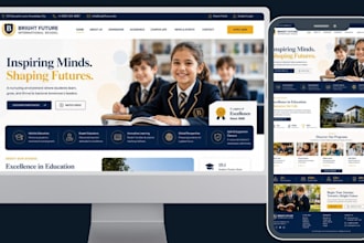 design lms website elearning website online course website online training
