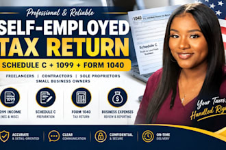 prepare your US self employed tax return with schedule c