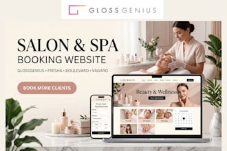 design glossgenius fresha boulevard vagaro salon spa skincare booking website