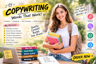 write engaging copy and edit your assignments