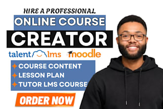 create course content on wordpress lms, learnworld, graphy, moodle and talentlms