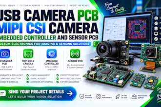 usb camera pcb, mipi csi camera, embedded controller and sensor pcb design