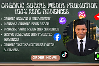promote your social media channels with organic marketing