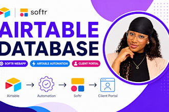 build a softr client portal, airtable dashboard or no code web app
