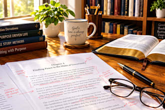 copy edit and proofread your christian devotional or book