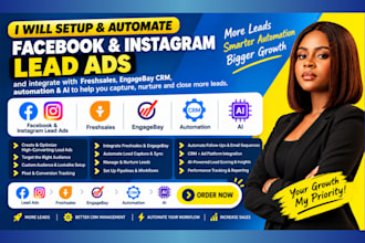 facebook instagram lead ads freshsales engagebay crm automation integration ai