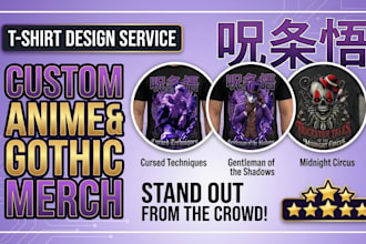 design custom anime and cartoon t shirt design