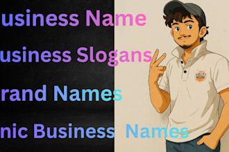 create catchy business names and memorable slogans