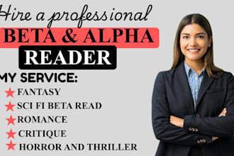 beta read dark fantasy, contemporary romance, scifi beta reader, alpha beta read