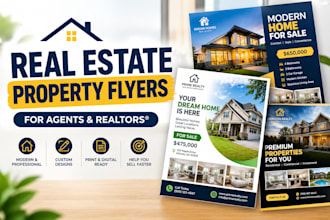 design a professional real estate property flyer in canva