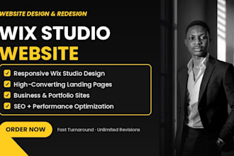 design wix studio website, wix website design and wix website redesign