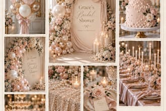 create a custom mood board and visual concept for your event