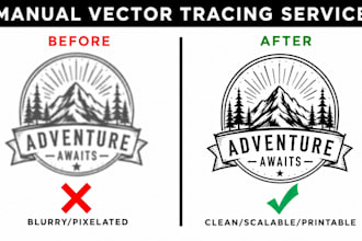 do vector tracing, vectorize image, in adobe illustrator
