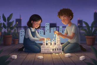 design children book illustration and cover children story book illustration