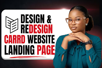 carrd website, carrd landing page, carrd co, one page website, redesign carrd