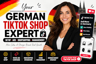 setup ads tiktok shop dropshipping germany tiktok shop manage german tiktok shop