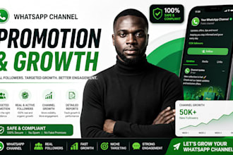 promote your whatsapp channel to increase 50k whatsapp channel followers