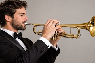 record live classical music with french horn, brass, flute, trombone and trumpet