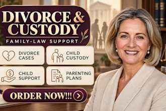 be your family lawyer for divorce, custody and child support cases