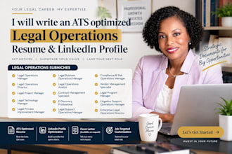 write legal project, contracts, legal tech, legal operations, compliance resume