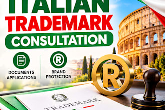 offer consultation for italian trademark documents applications brand protection