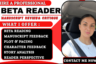 beta read fiction nonfiction dark romance fantasy horror self help manuscript