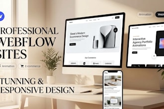 design landpage website design webflow portfolio website