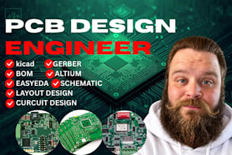 design, fix, or optimize your pcb schematic and circuit for manufacturing