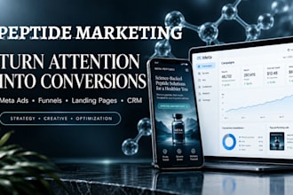 do peptide marketing peptide ads facebook instagram campaigns and landing page