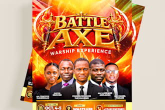 design a professional church flyer, ministry flyer, or event flyer
